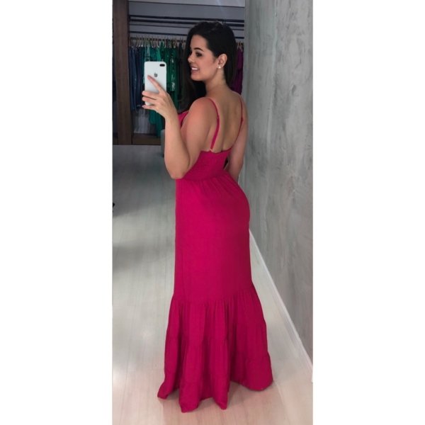 Vestido Jéssica Longo - Pink