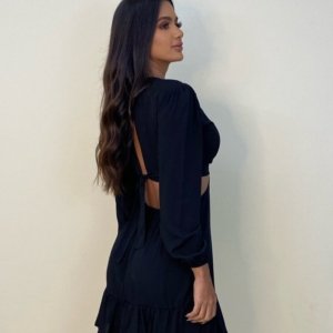 Vestido Cláudia - Preto - Image 3