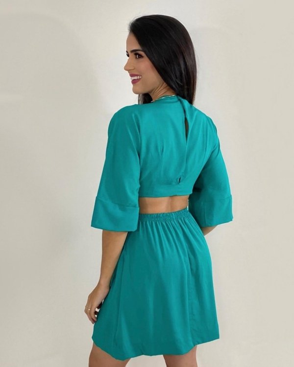 Vestido Mariana - Turquesa