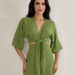 Vestido Mariana – Folhagem
