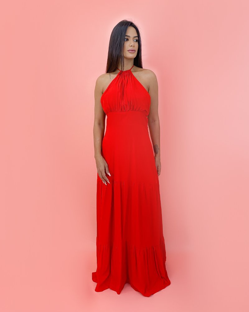 Vestido Janaína - Vermelho - Image 1