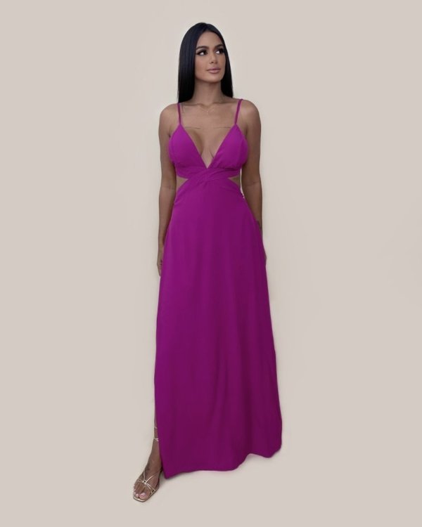 Vestido Flávia - Fúcsia