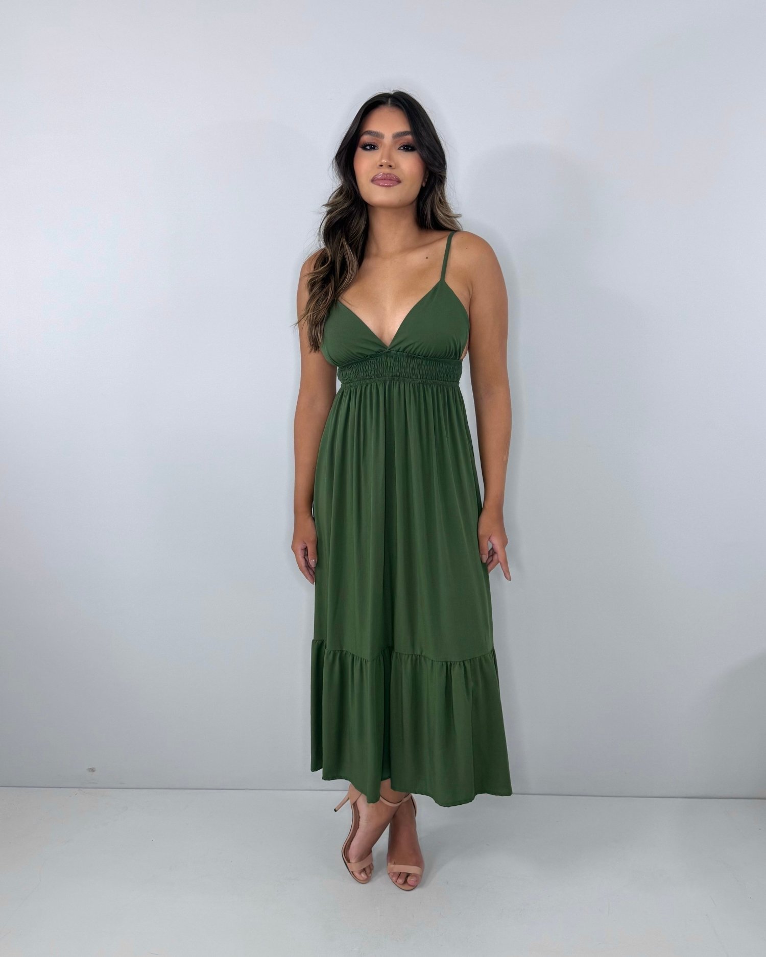 Vestido Beatriz - Verde Militar - Image 1