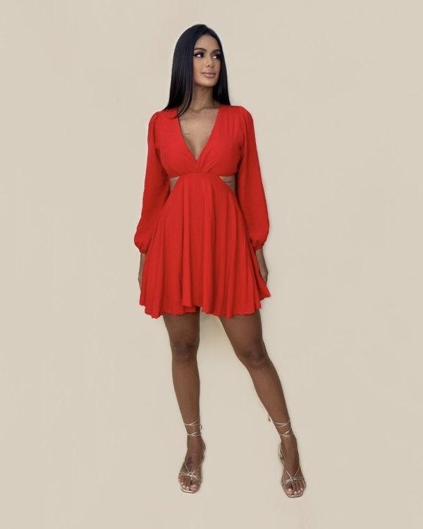 Vestido Leona - Vermelho