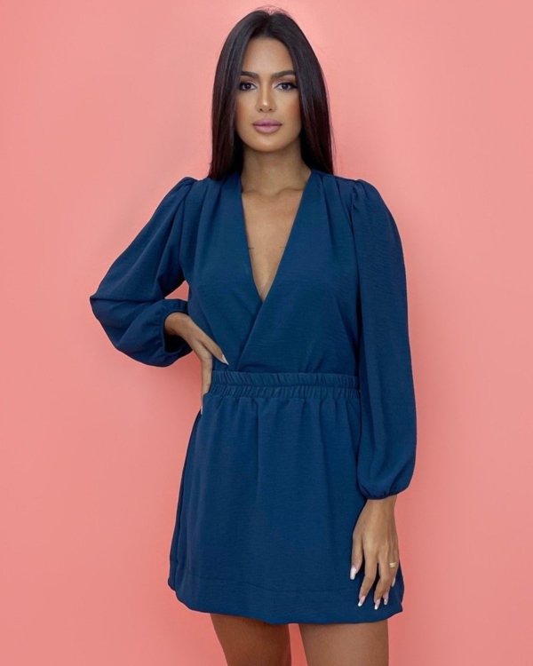 Saia Jade - Azul Marinho