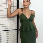 Vestido Cecília – Verde Militar