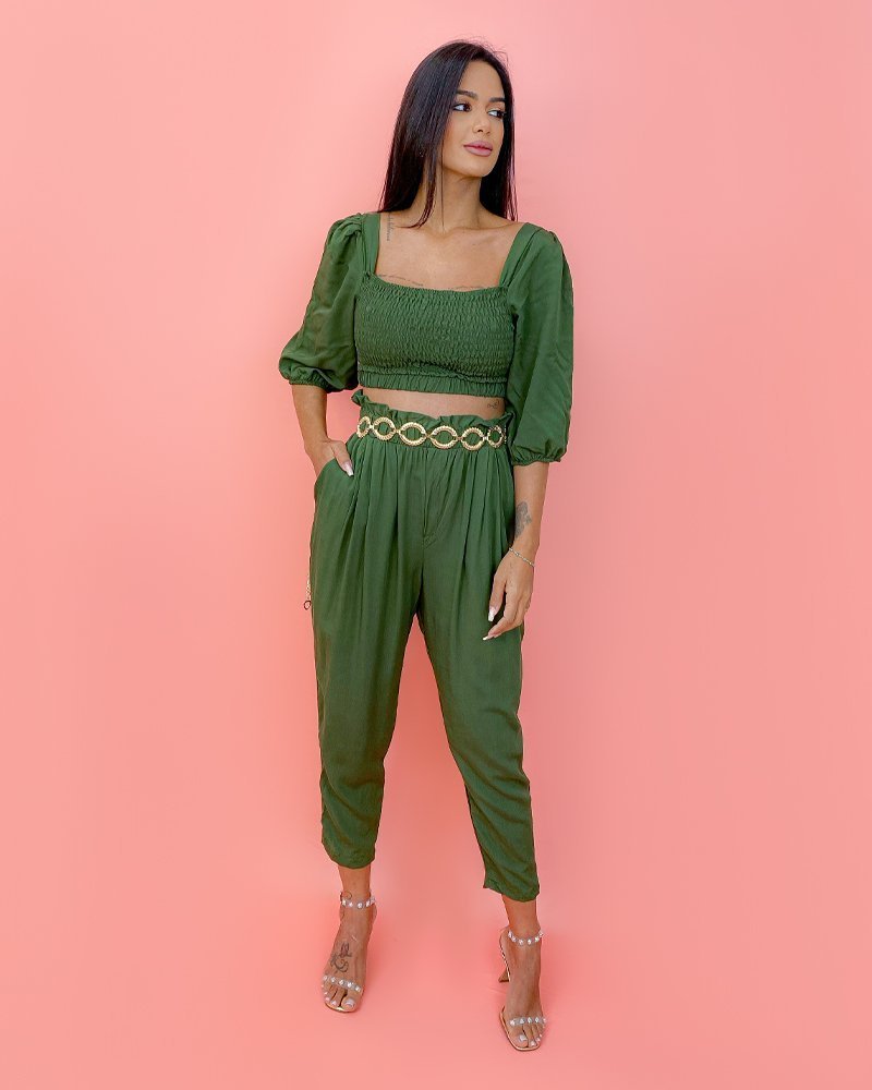 Calça Cíntia - Verde Militar - Image 2