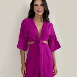 Vestido Mariana – Fúcsia