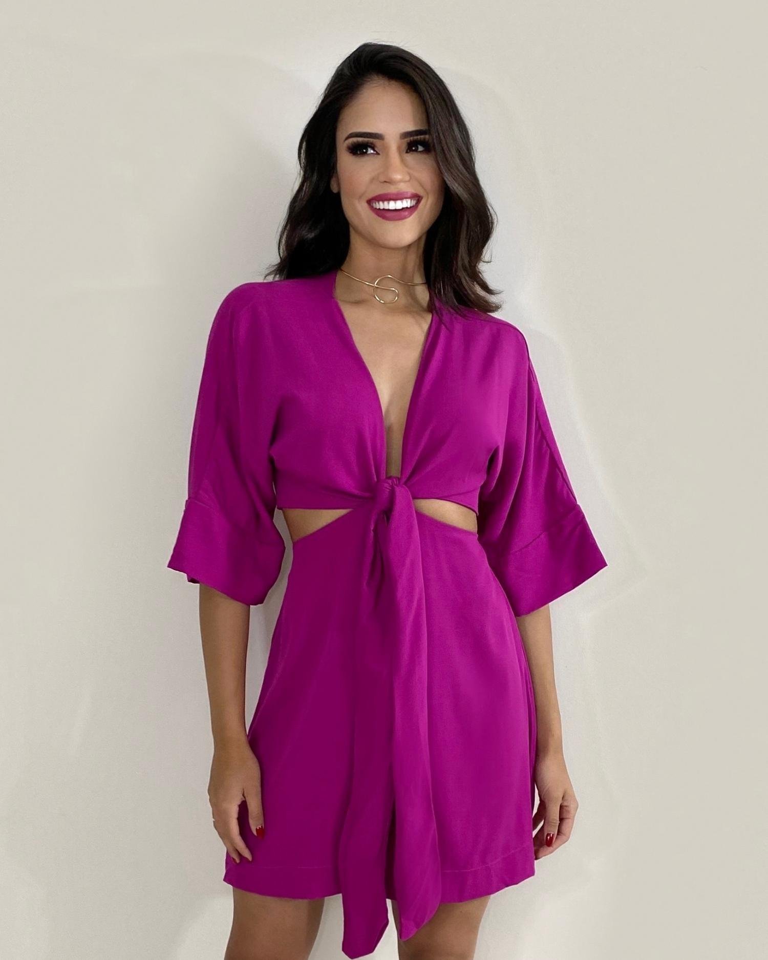 Vestido Mariana - Fúcsia - Image 1