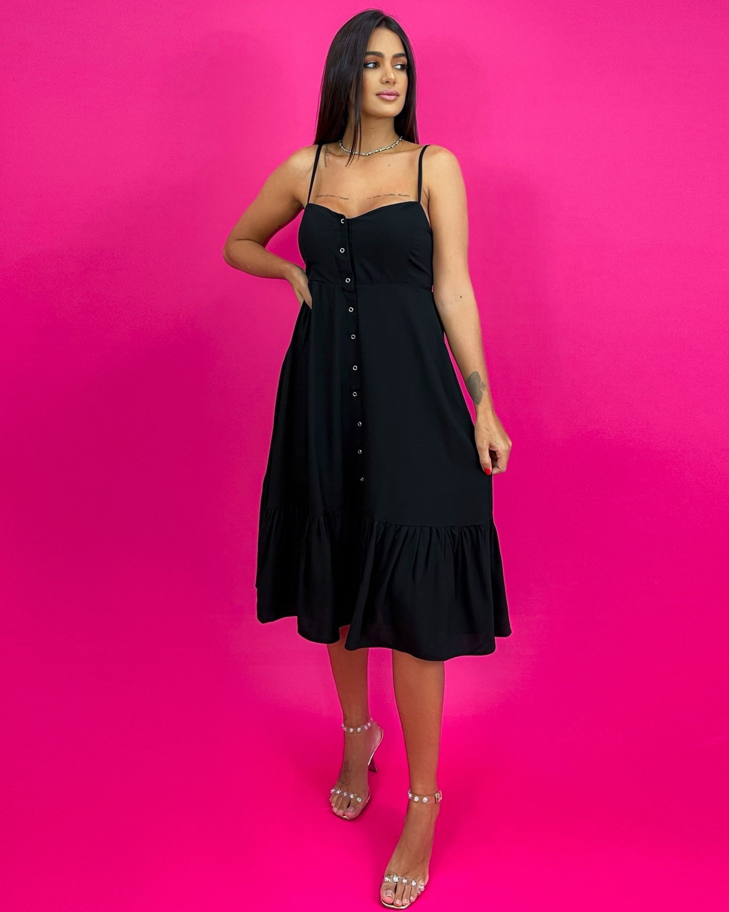 Vestido Evelyn - Preto - Image 1
