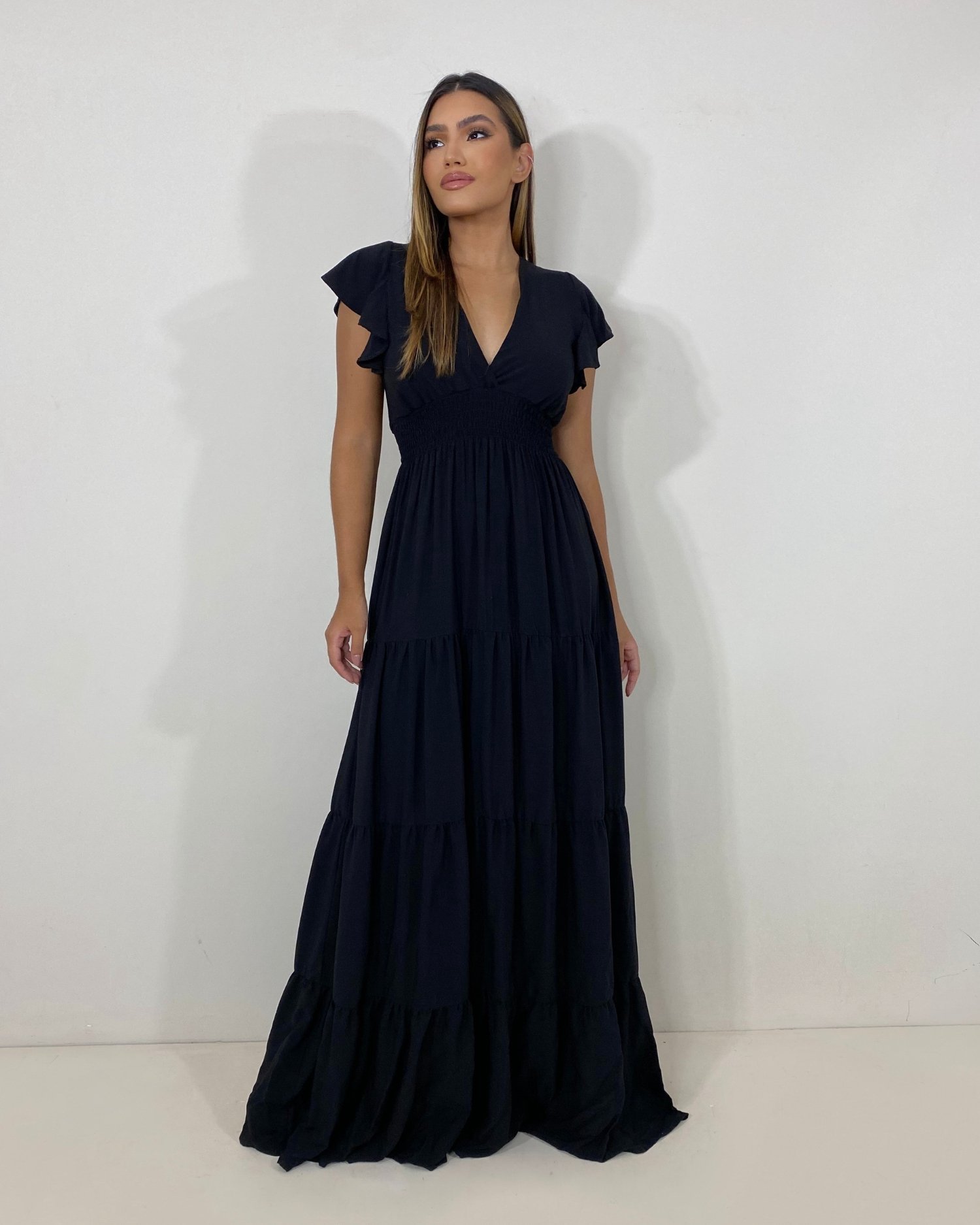 Vestido Laís Longo - Preto - Image 3