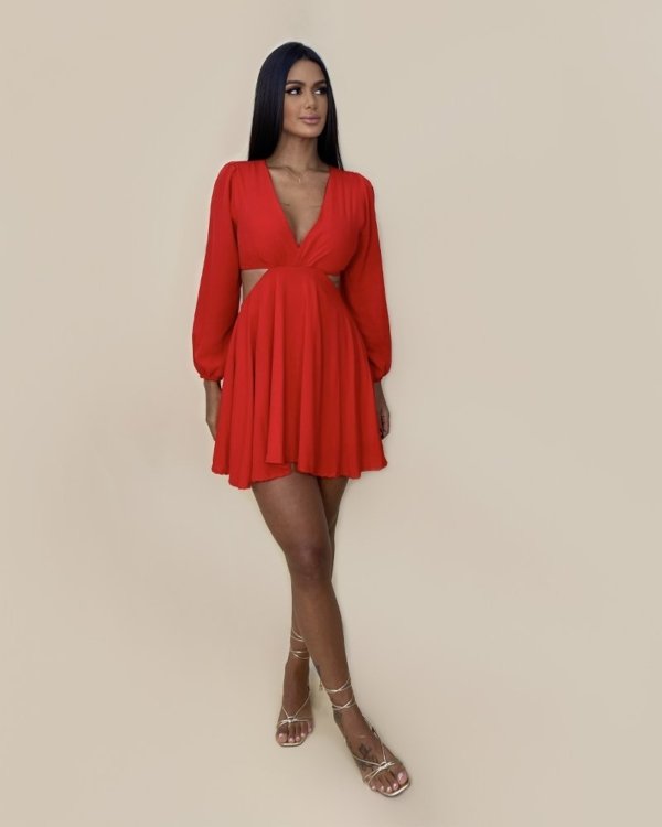 Vestido Leona - Vermelho