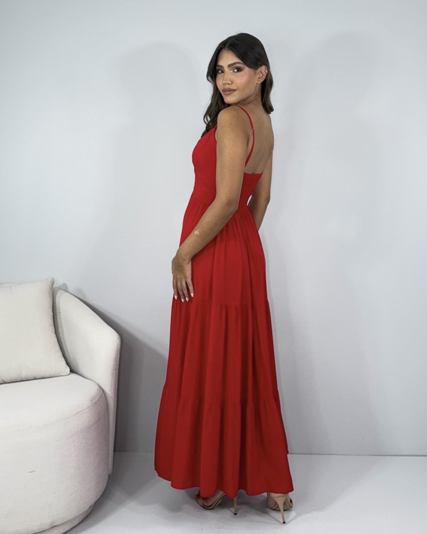 Vestido Helô - Vermelho - Image 3
