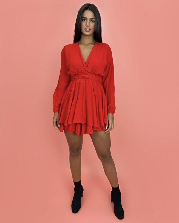 Macaquinho Raiany - Vermelho