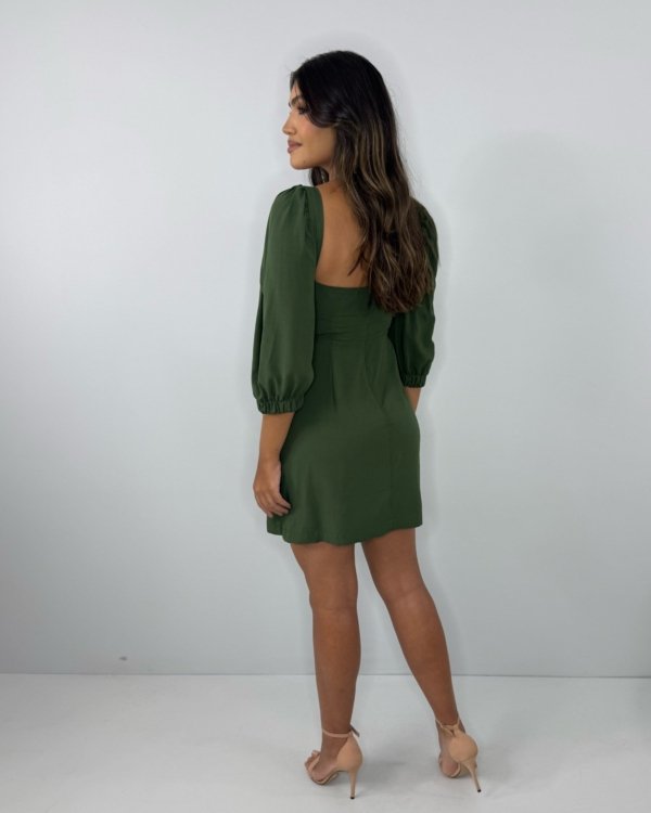 Vestido Yuna - Verde Militar