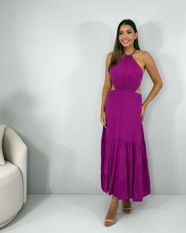 Vestido Estefane - Fúcsia