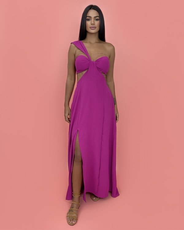 Vestido Antonela - Fúcsia
