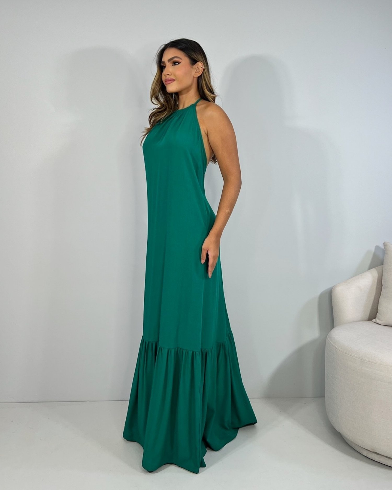 Vestido Brenda - Verde Amazônia - Image 2