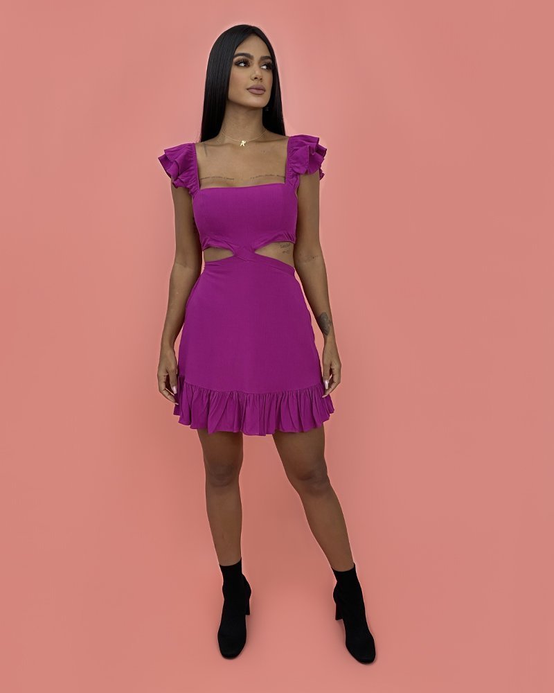 Vestido Andréia - Fúcsia - Image 1