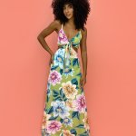 Vestido Natália – Floral Exclusivo Verde