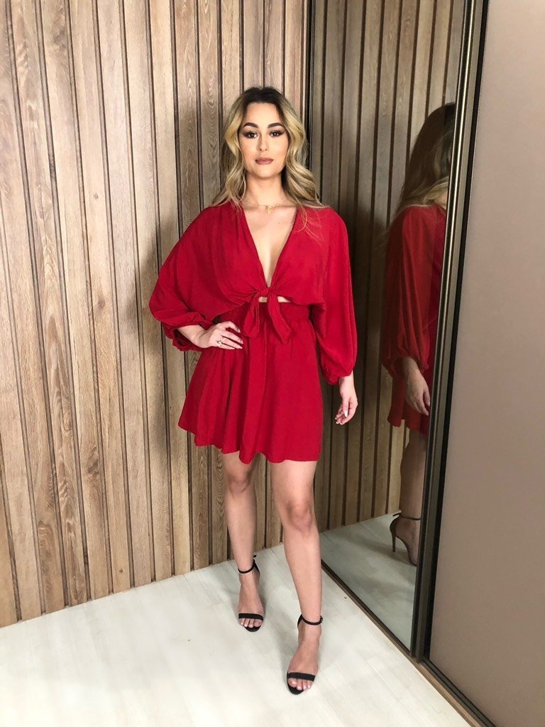 Vestido Manu - Vermelho - Image 1