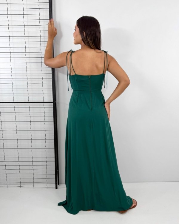 Vestido Drica Longo - Verde Amazônia