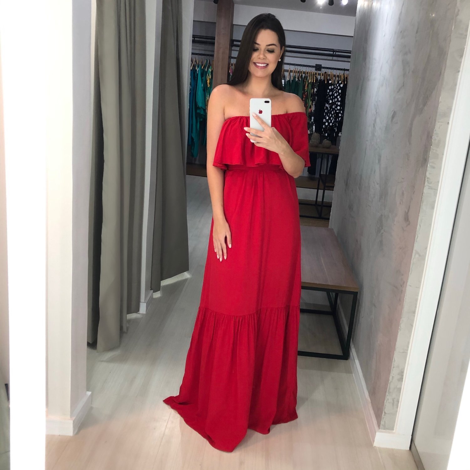 Vestido Luíza - Vermelho - Image 1