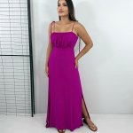 Vestido Drica Longo – Fúcsia
