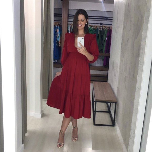 Vestido Lucy - Vermelho