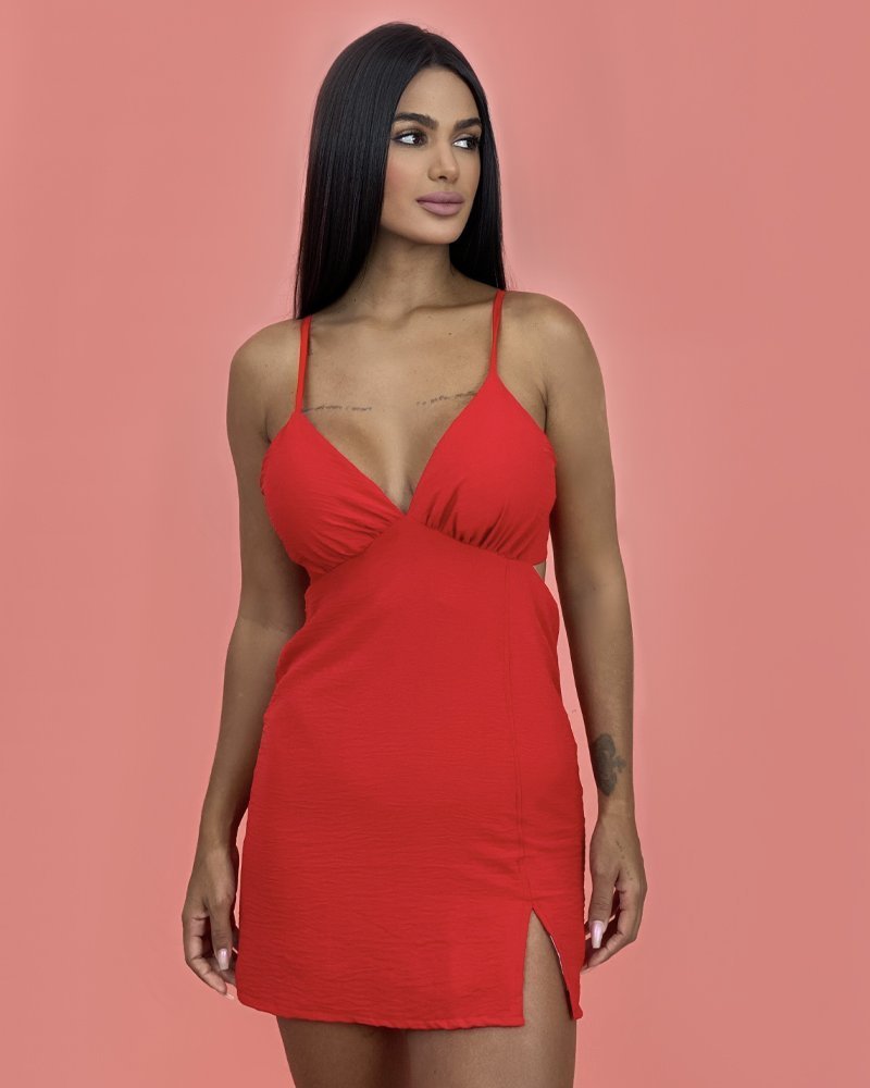Vestido Elisângela - Vermelho - Image 1