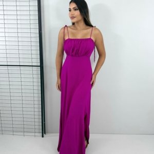 Vestido Drica Longo - Fúcsia - Image 3