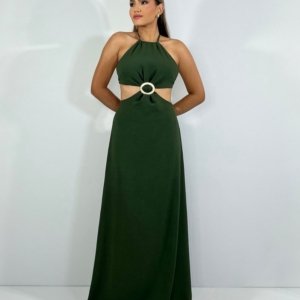 Vestido Melinda - Verde Militar - Image 3
