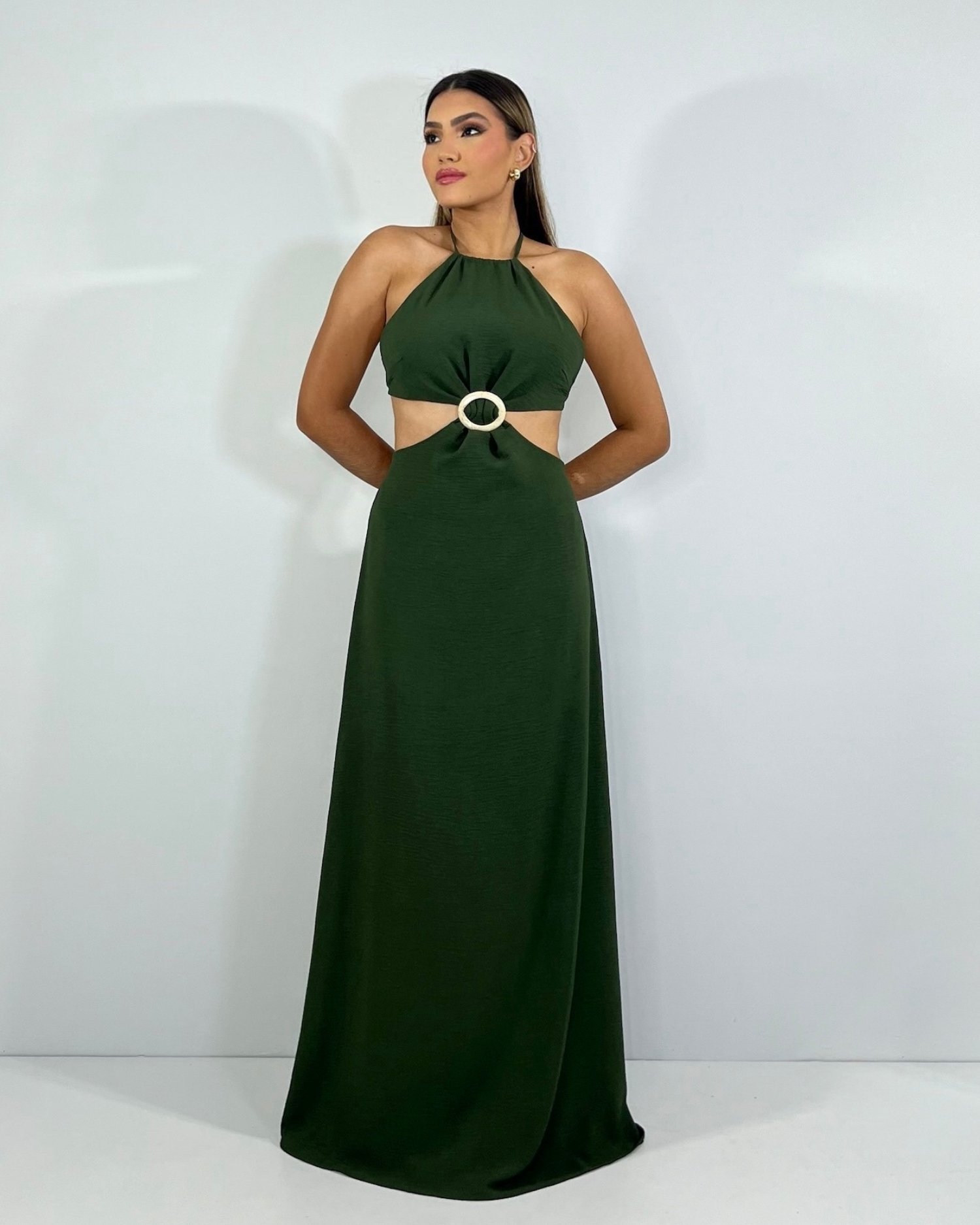 Vestido Melinda - Verde Militar - Image 3