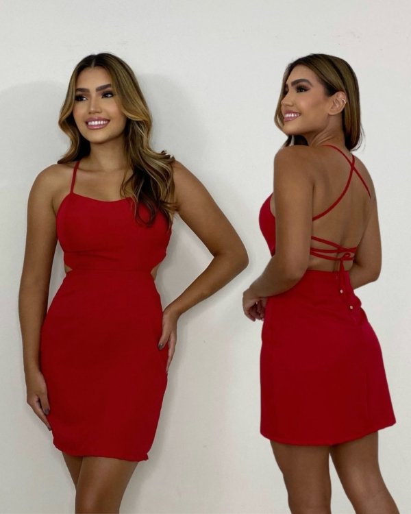 Vestido Thalia Curto - Vermelho