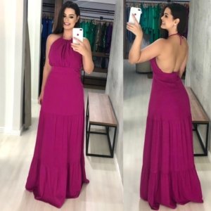 Vestido Janaína - Fúcsia - Image 2