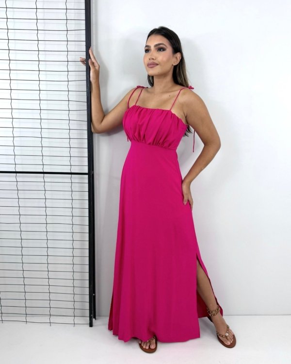 Vestido Drica Longo - Pink