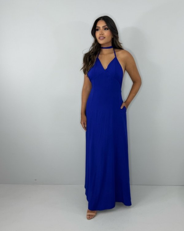Vestido Victória - Azul Royal