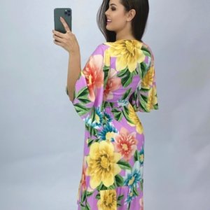 Conjunto Bárbara - Floral Exclusivo Fundo Lilás - Image 2