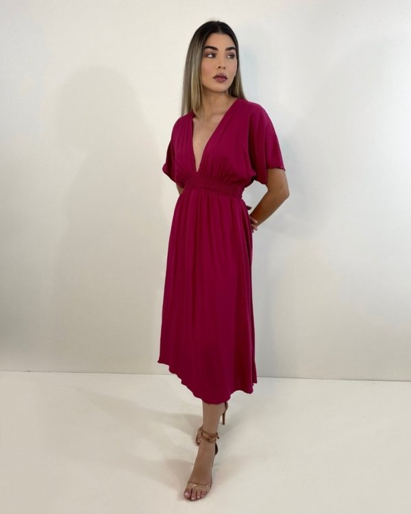 Vestido Marcela - Cereja