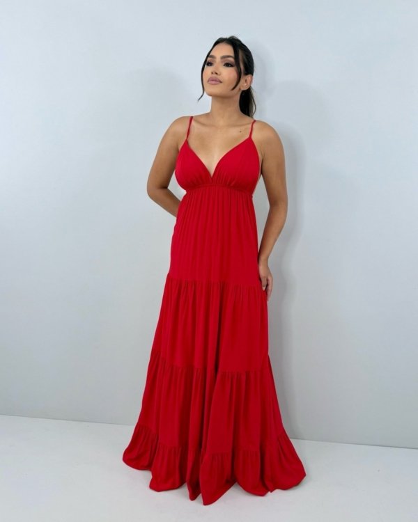 Vestido Sophia - Vermelho