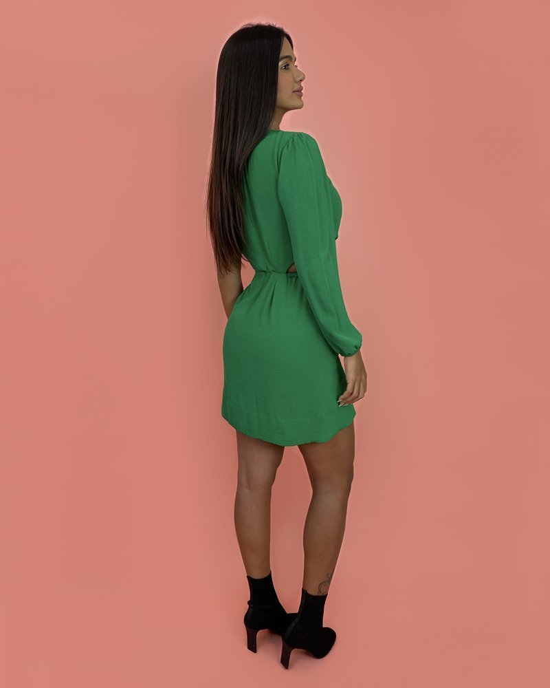 Vestido Luna em Duna - Verde Bandeira - Image 3