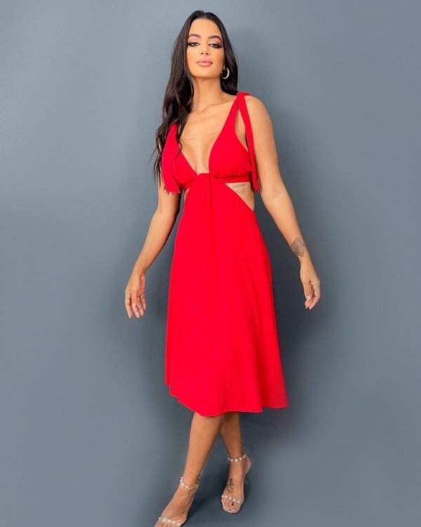 Vestido Viviane - Vermelho