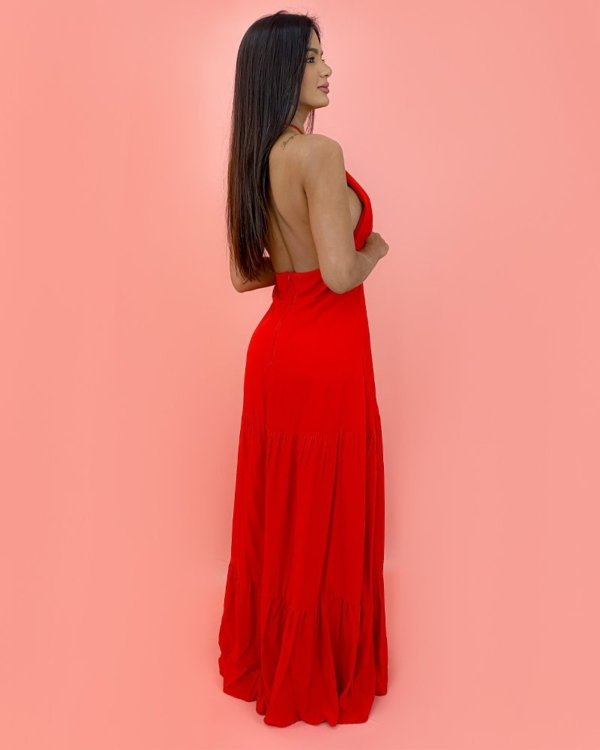 Vestido Janaína - Vermelho