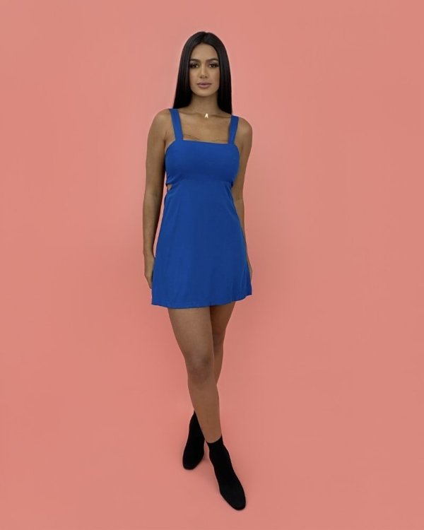 Vestido Lisa - Azul Petróleo