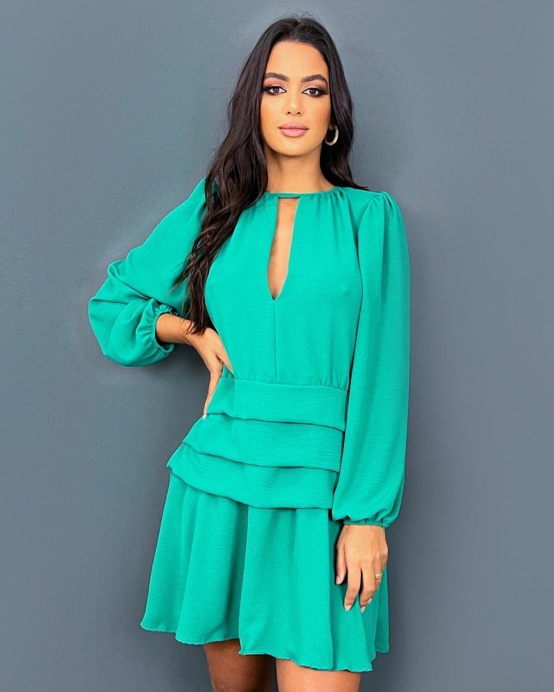 Vestido Suzana - Verde Bandeira - Image 1