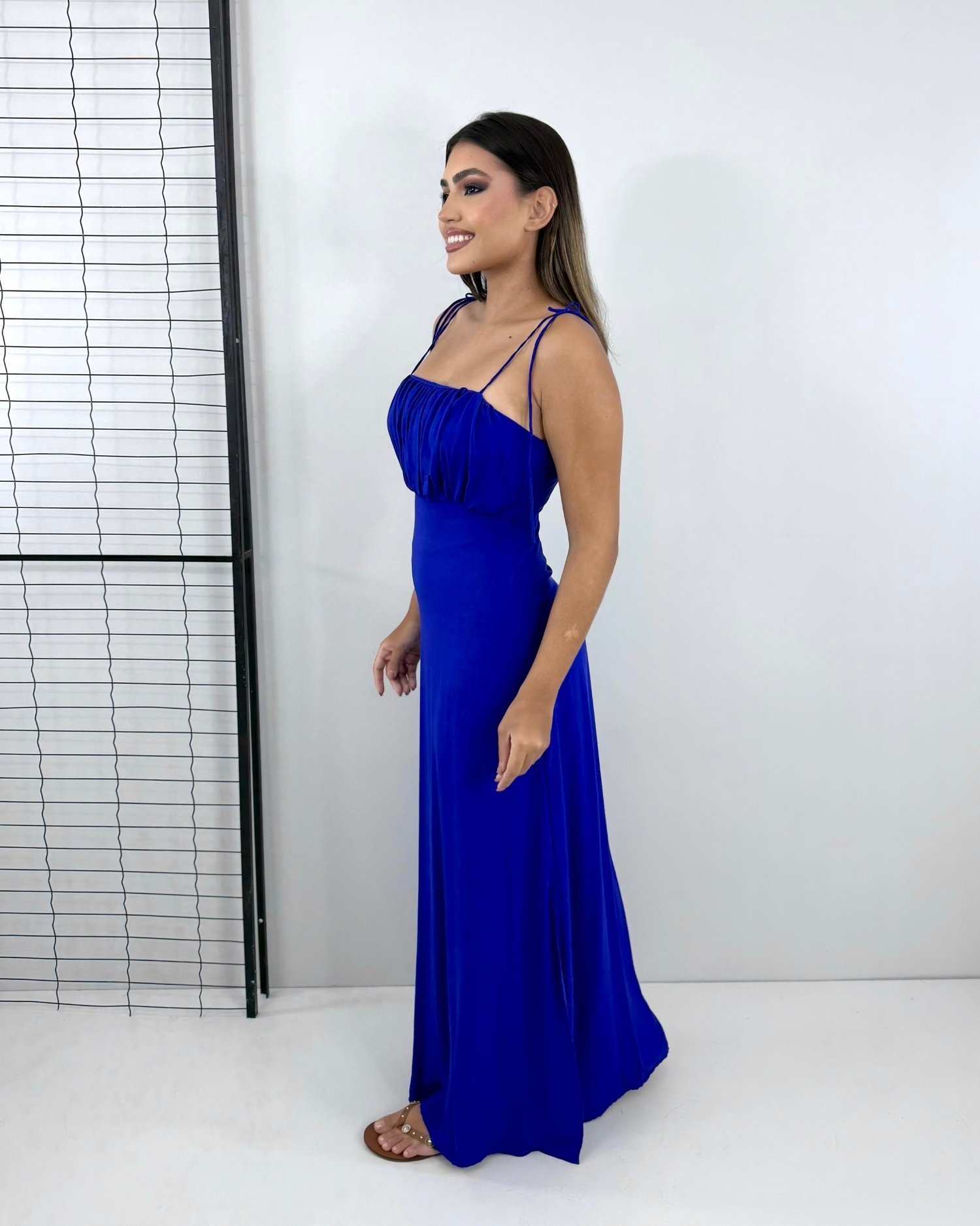 Vestido Drica Longo - Azul Royal - Image 4