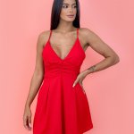 Vestido Nádia em Duna – Vermelho