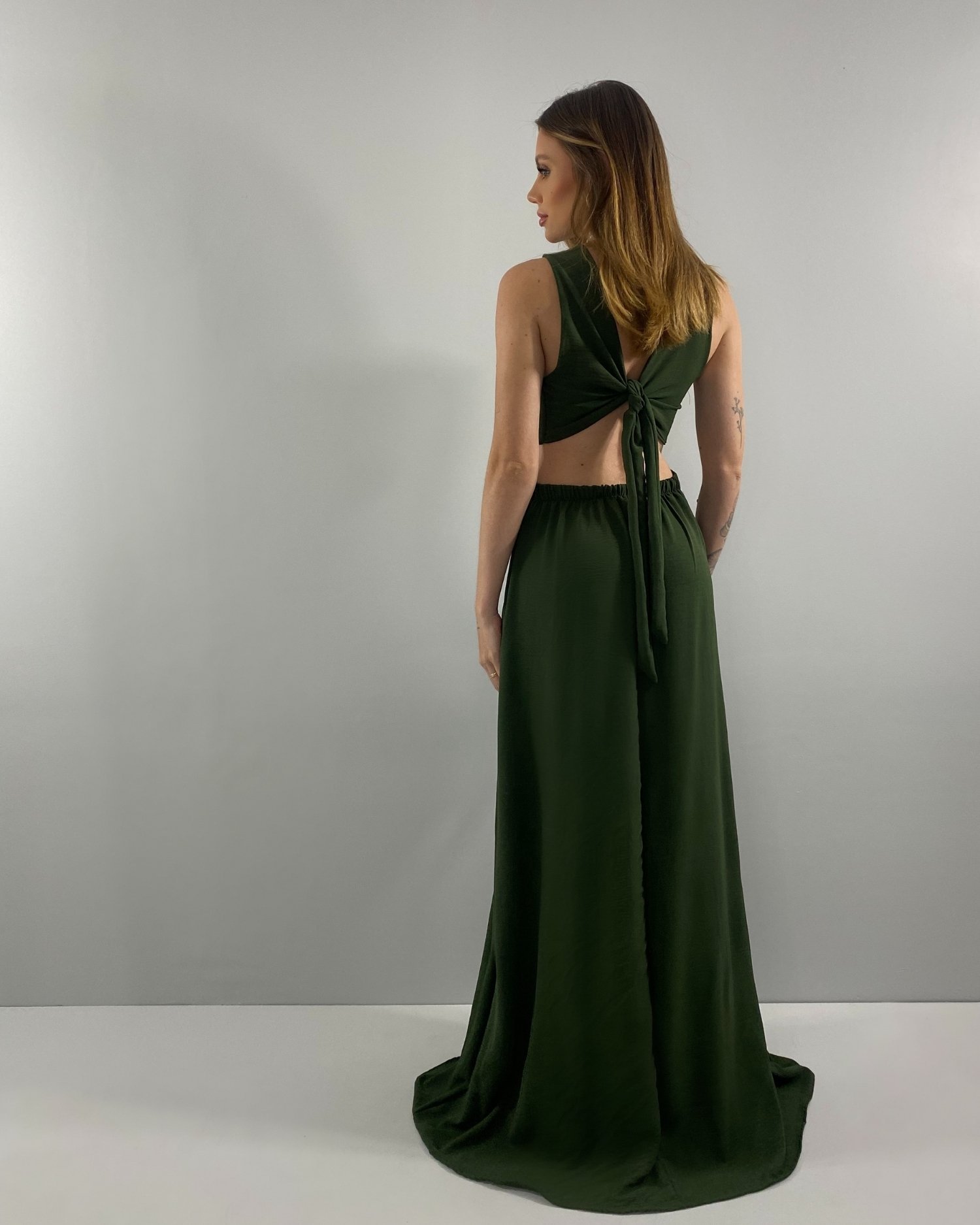 Vestido Emma - Verde Militar - Image 4