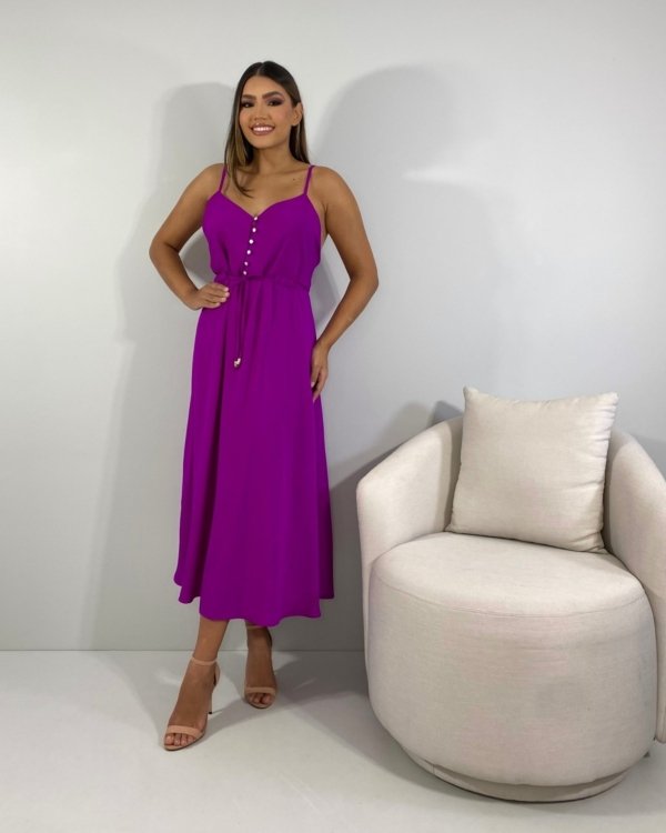 Vestido Felícia - Fúcsia