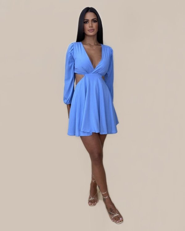 Vestido Leona - Azul Claro